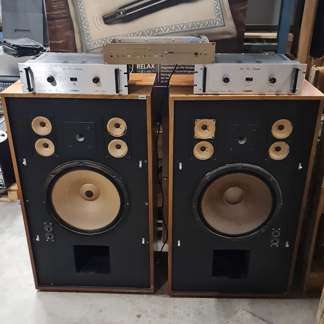 Cadac Custom Mastering Speakers set - With Amplifiers, and Crossover - Serviced