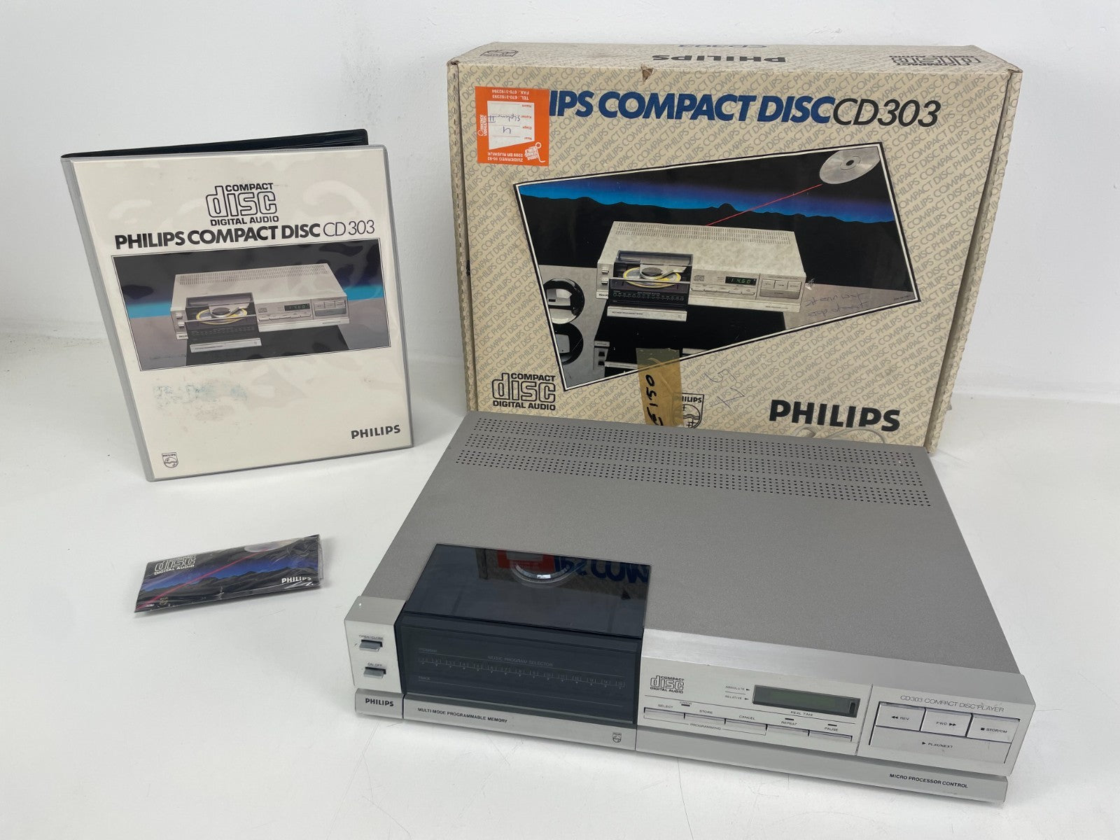Philips CD303 CD Player – Mint Condition – Original Box & Manual - Serviced