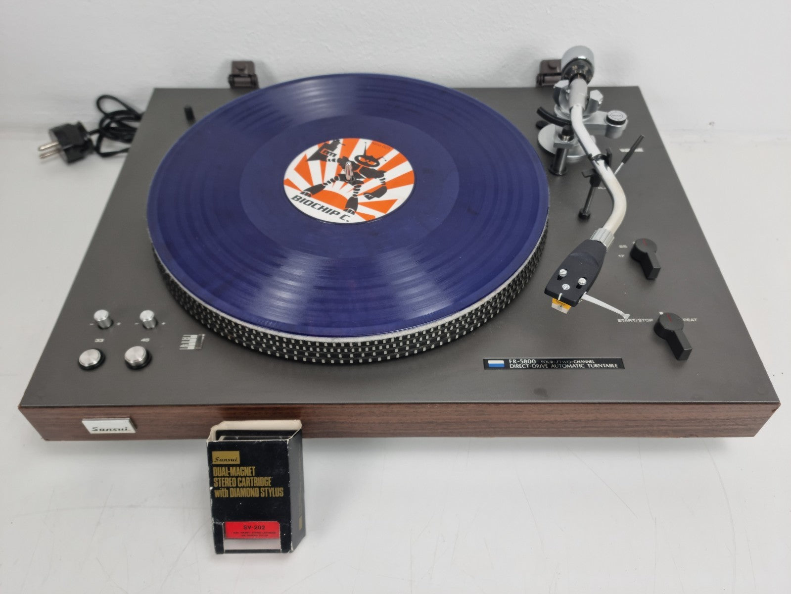 Sansui FR-5800 - In Original Box - New SV-202 Cartridge - No Dustcover