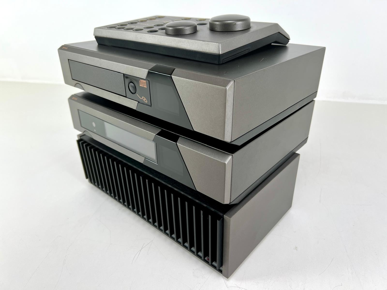Quad 405-2 eindversterker + Quad 66 voorversterker + Quad 66 cd-speler set met afstandsbediening