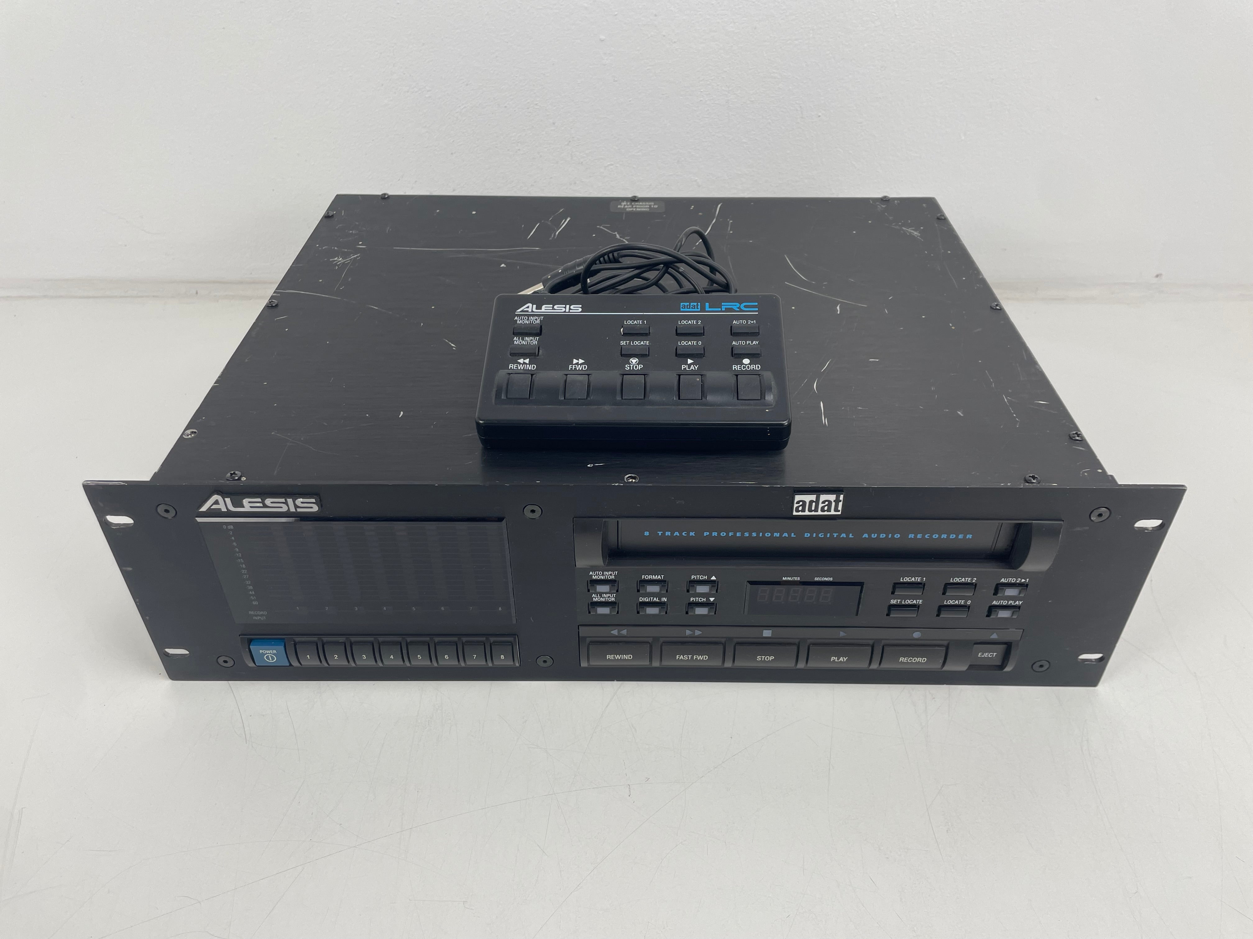 Alesis - 8 Track Professional Digital Audio Recorder - ADAT Recorder - Inc. Remote - Online As Is