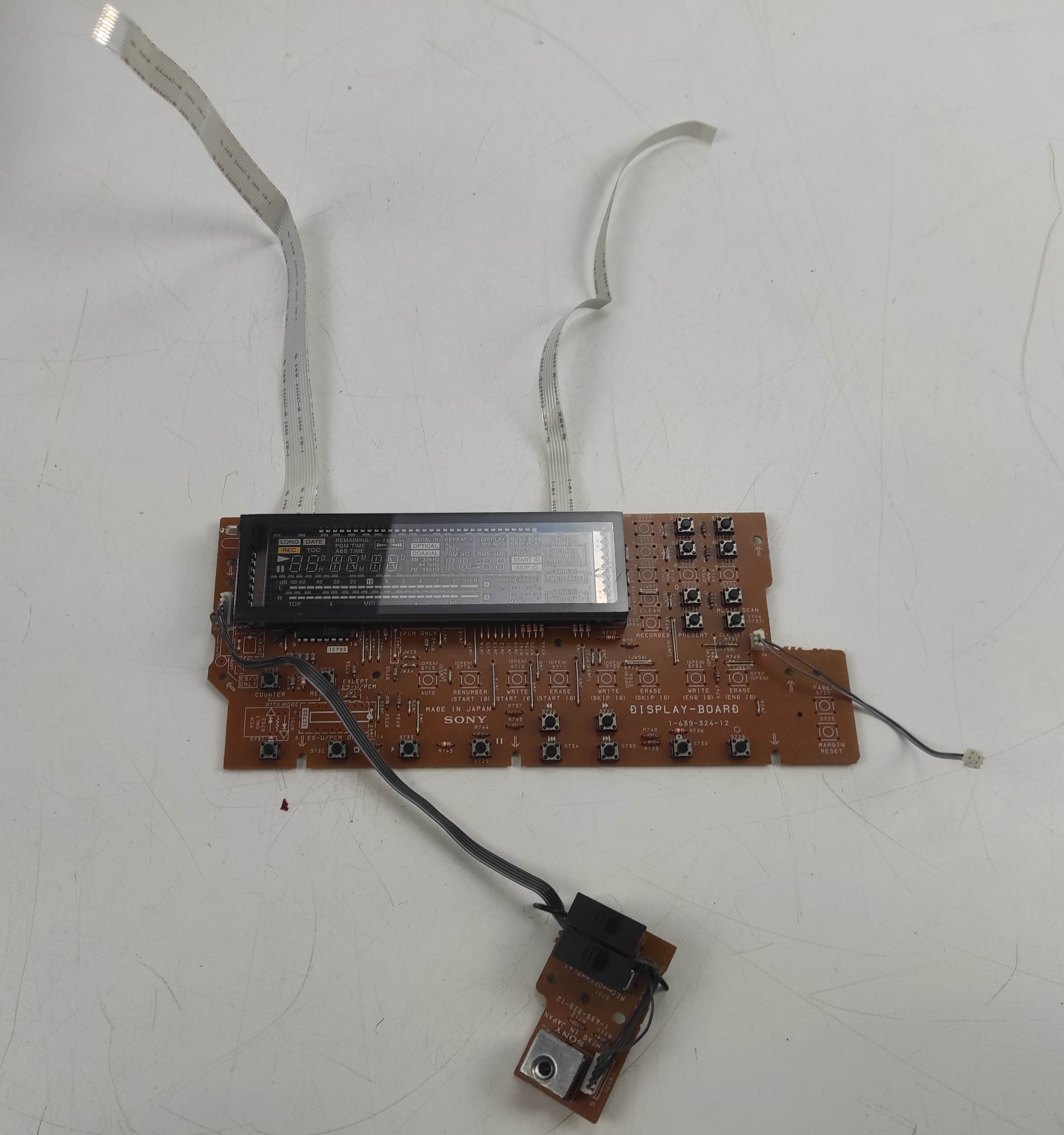 SONY DTC-670 DAT recorder Display PCB working