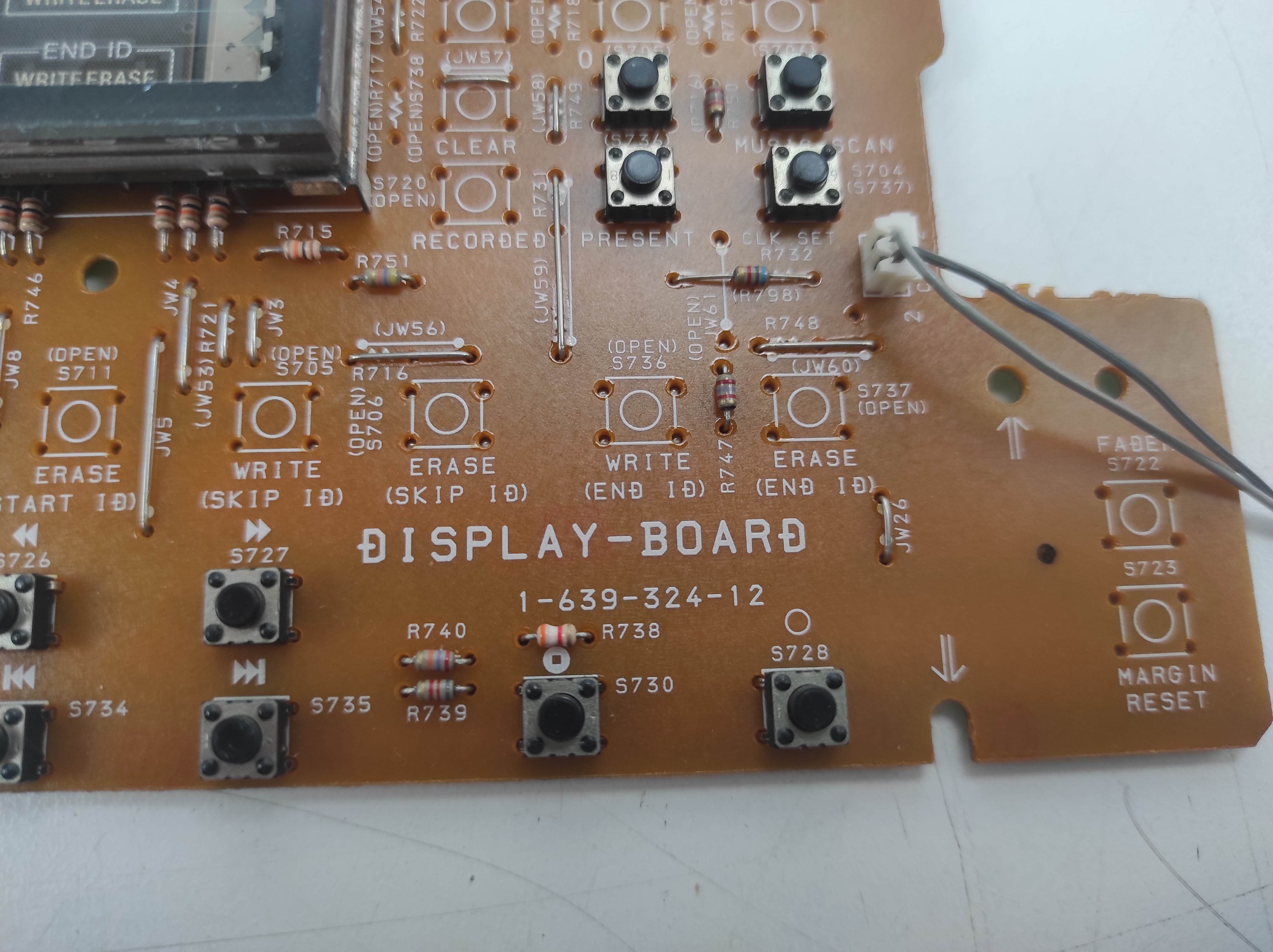 SONY DTC-670 DAT recorder Display PCB working