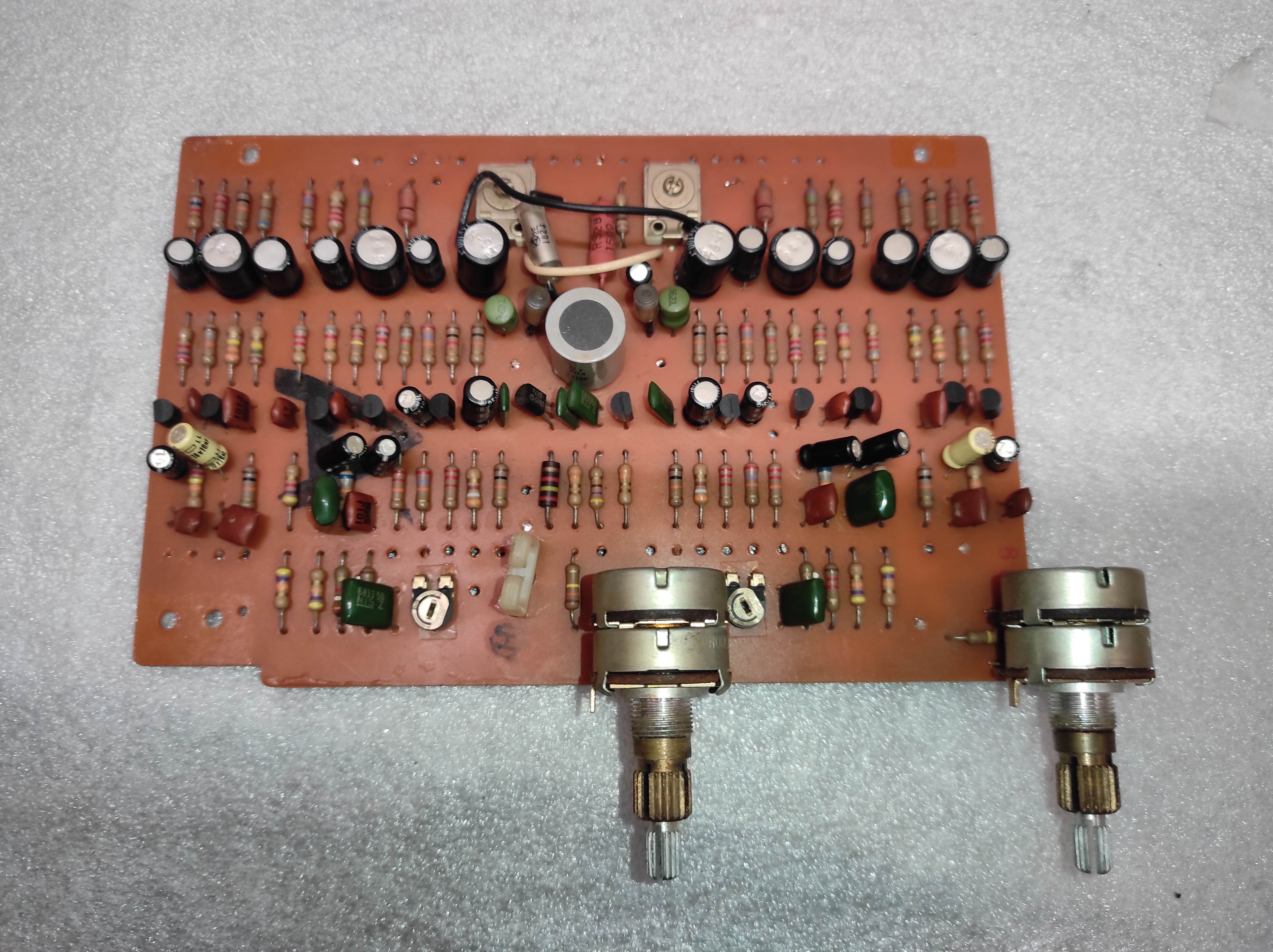 AKAI GX-230 PRE AMPLIFIER MIC LINE PCB potentiometer