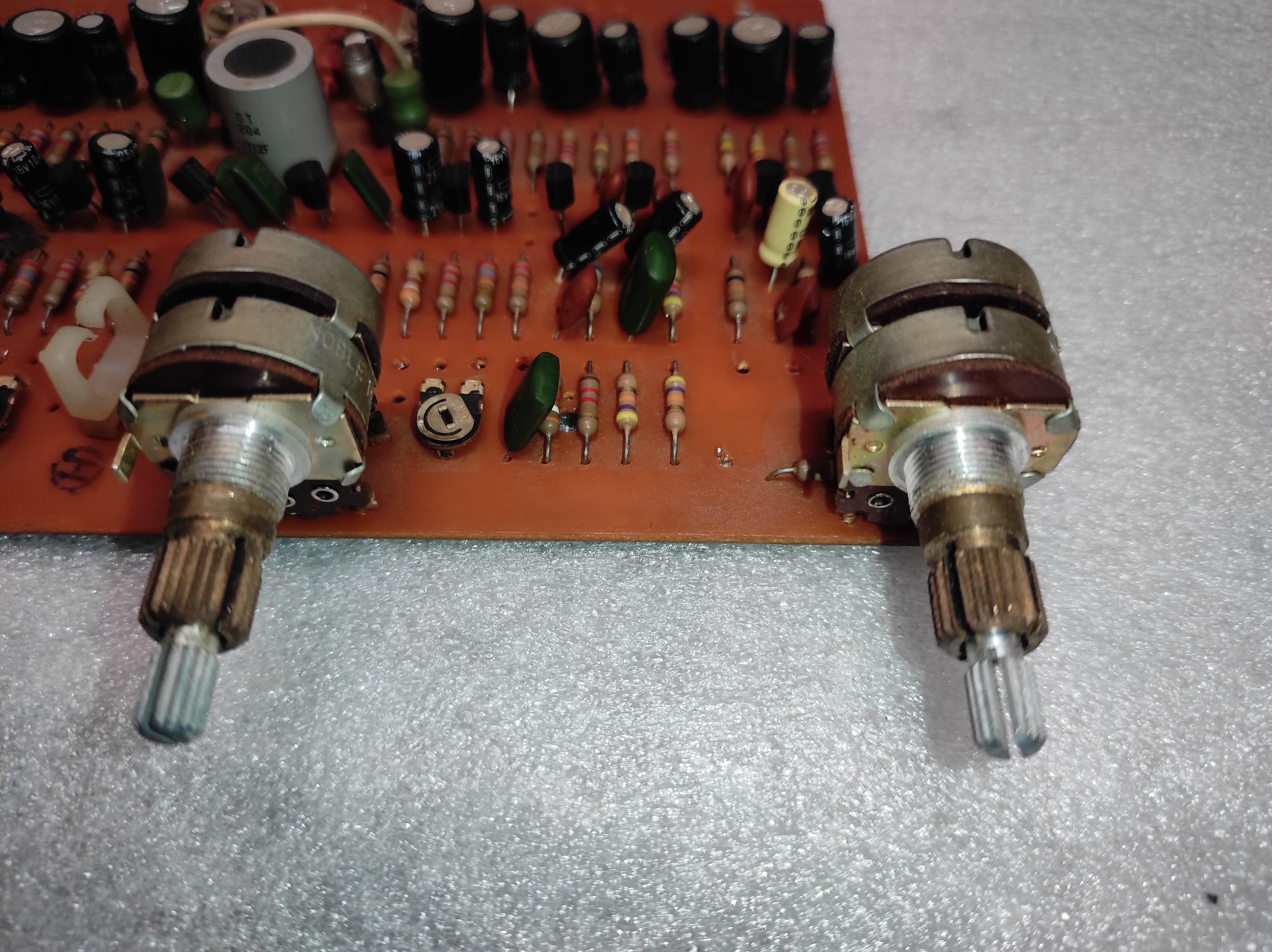 AKAI GX-230 PRE AMPLIFIER MIC LINE PCB potentiometer