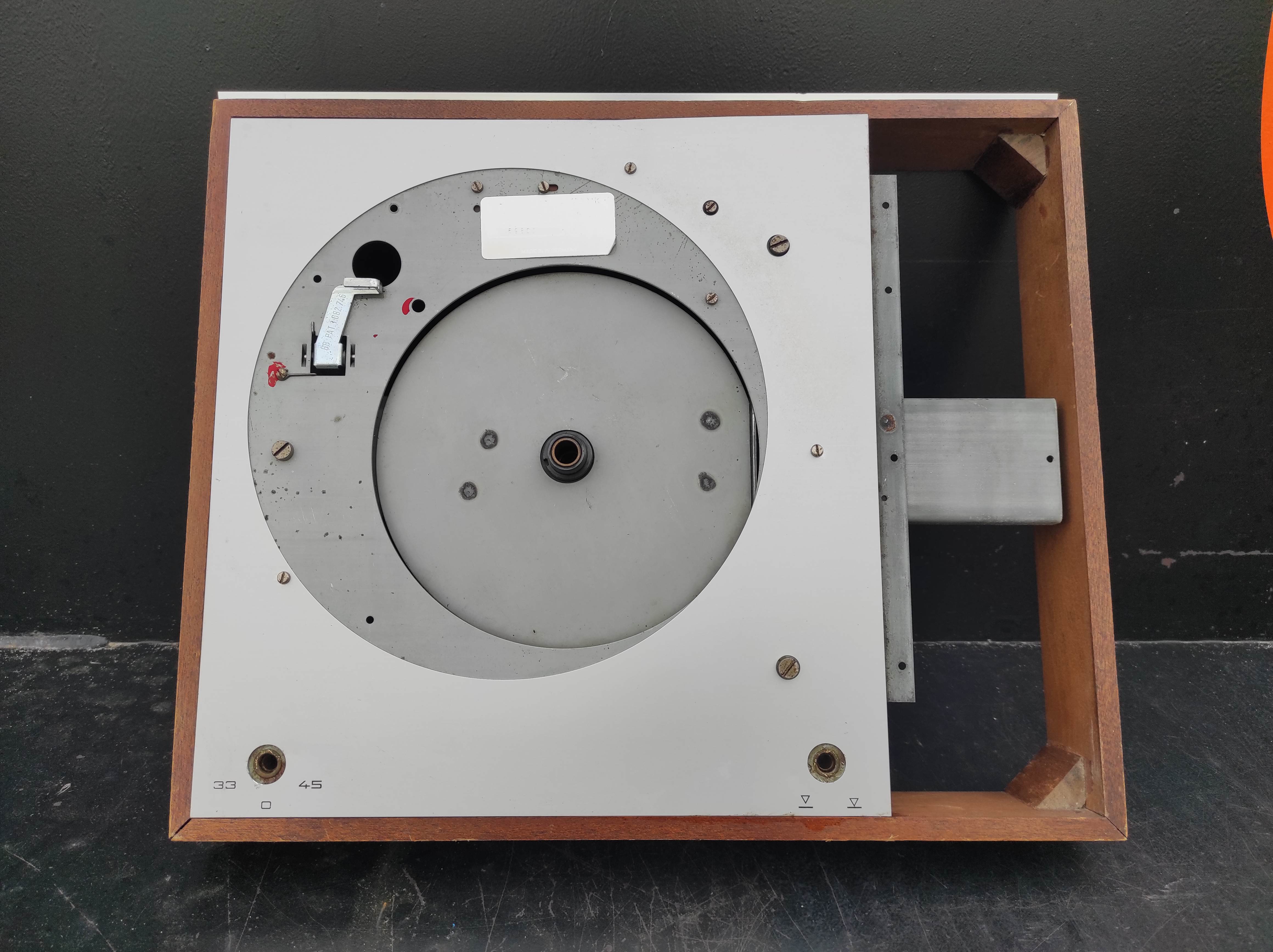 THORENS TD-150 MKII wood case with faceplate used