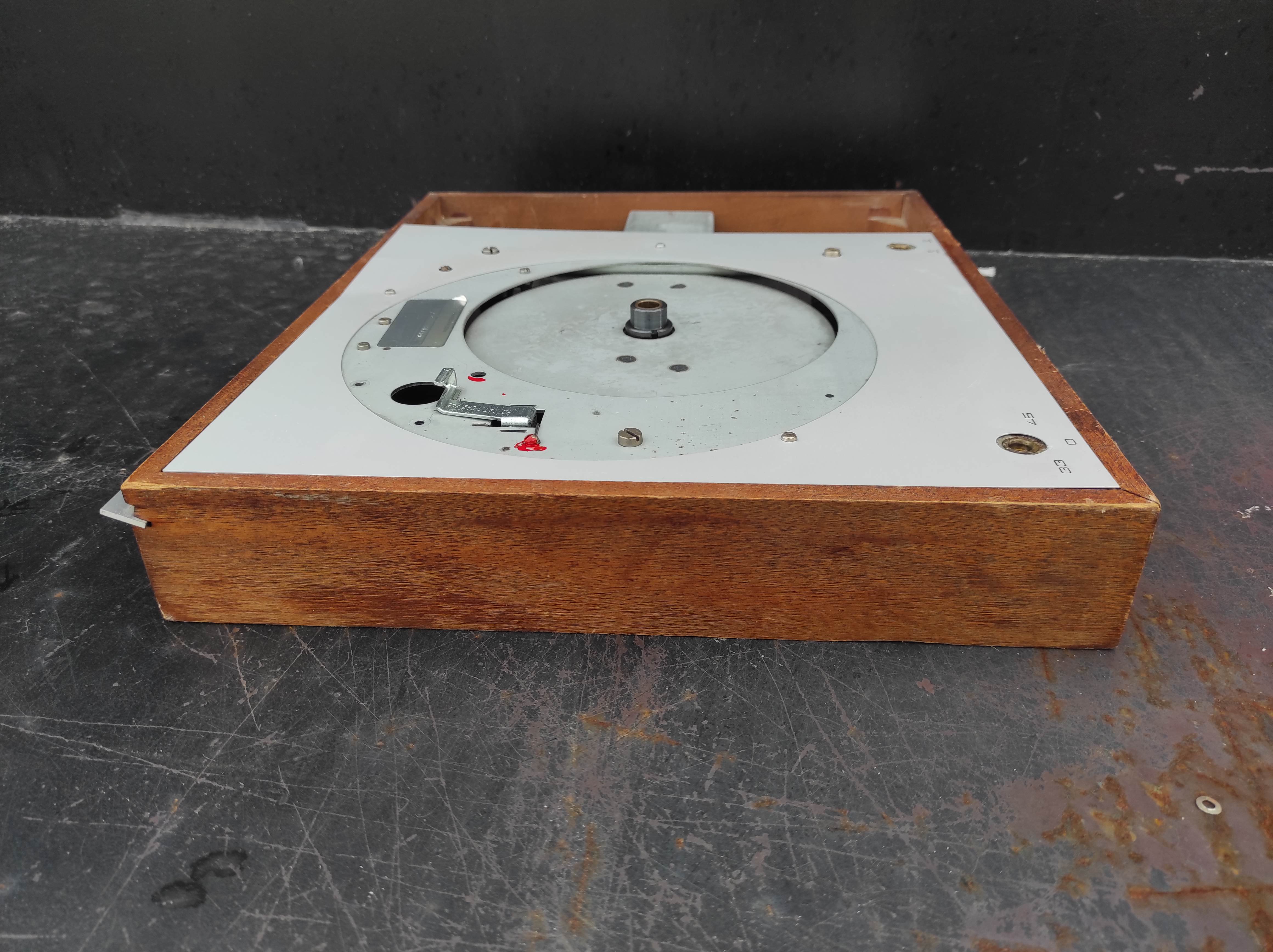 THORENS TD-150 MKII wood case with faceplate used