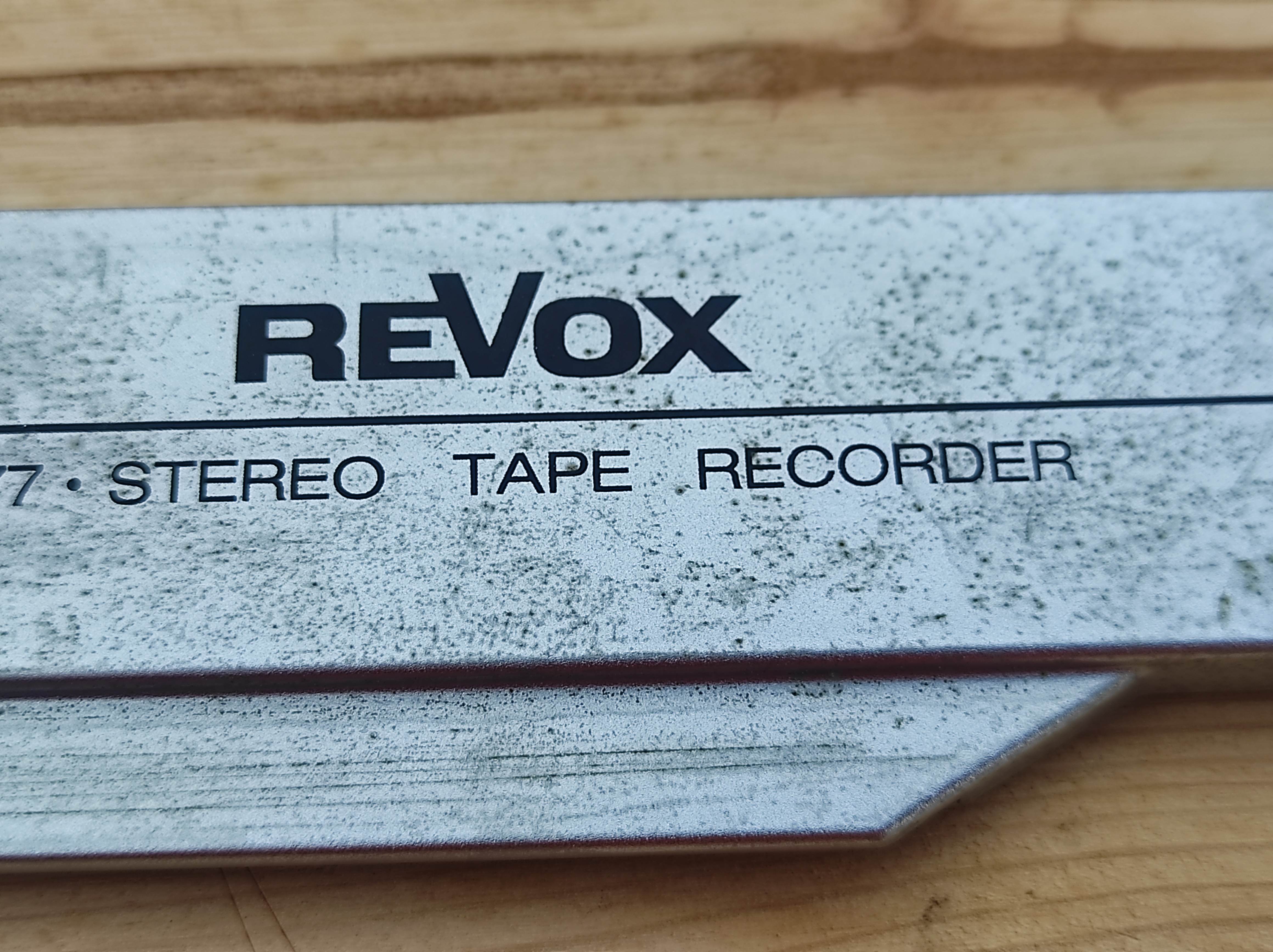 Revox B77 tape reel machine headblock cover #1