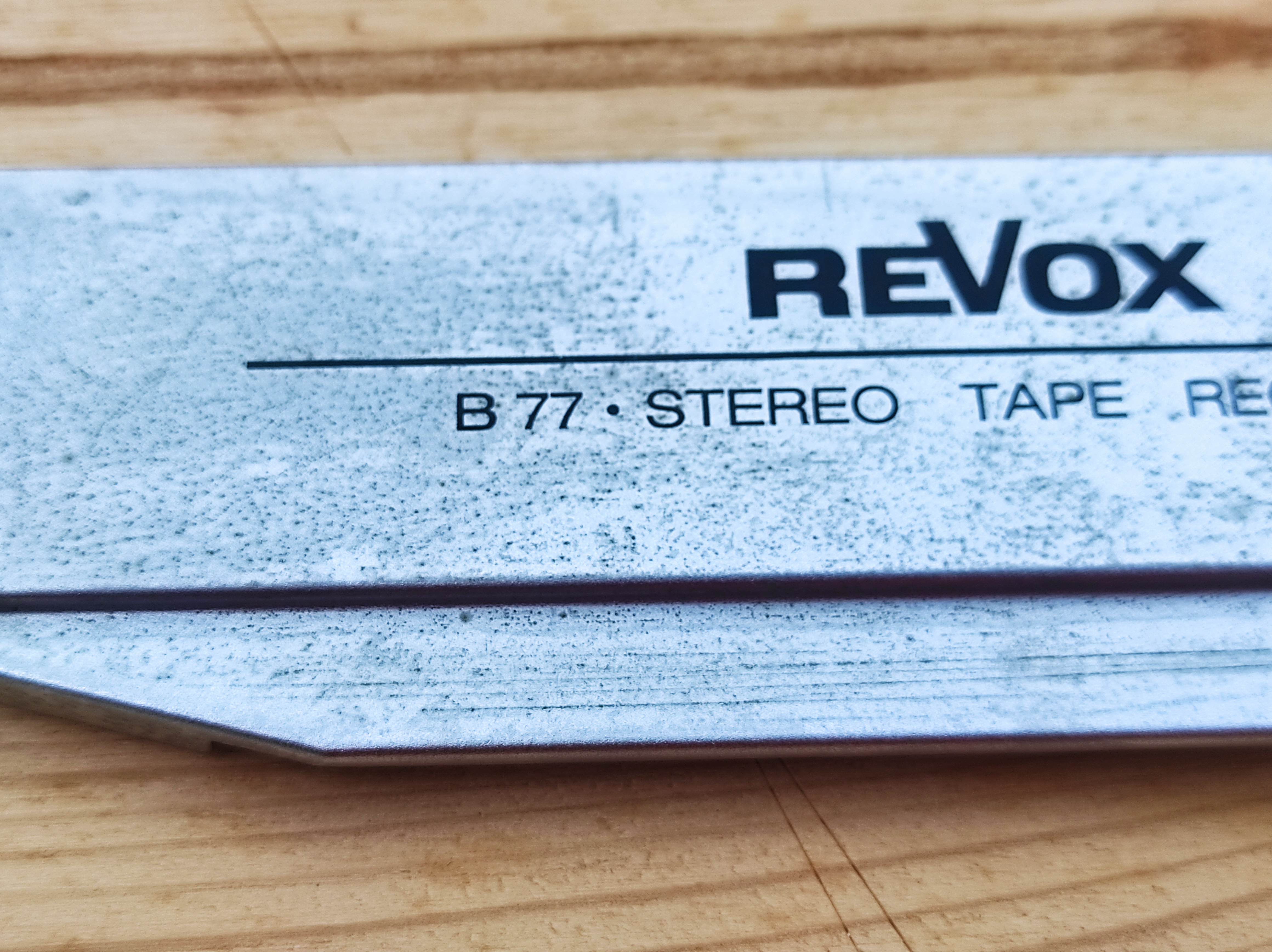 Revox B77 tape reel machine headblock cover #1