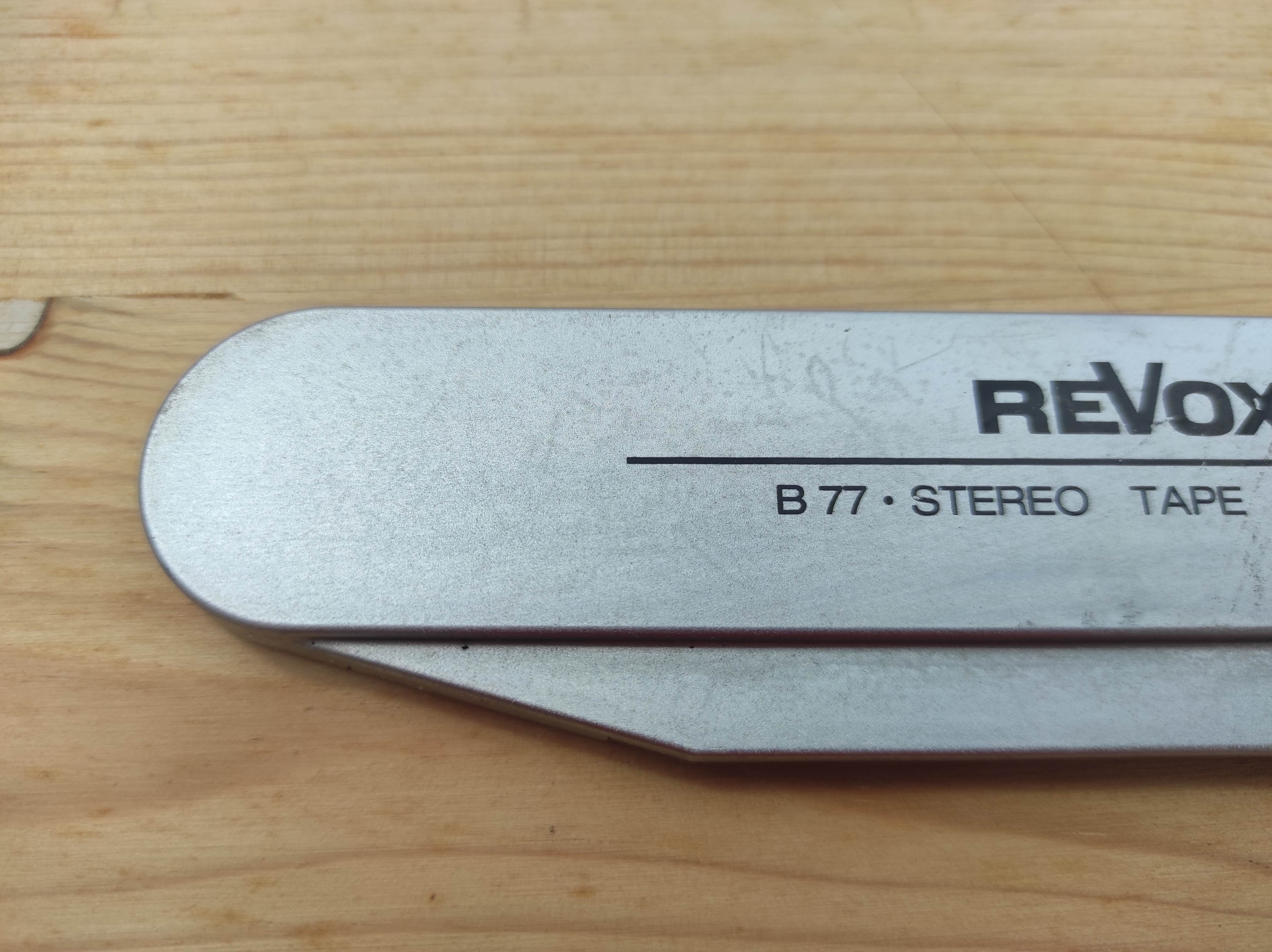 Revox B77 tape reel machine headblock cover #2