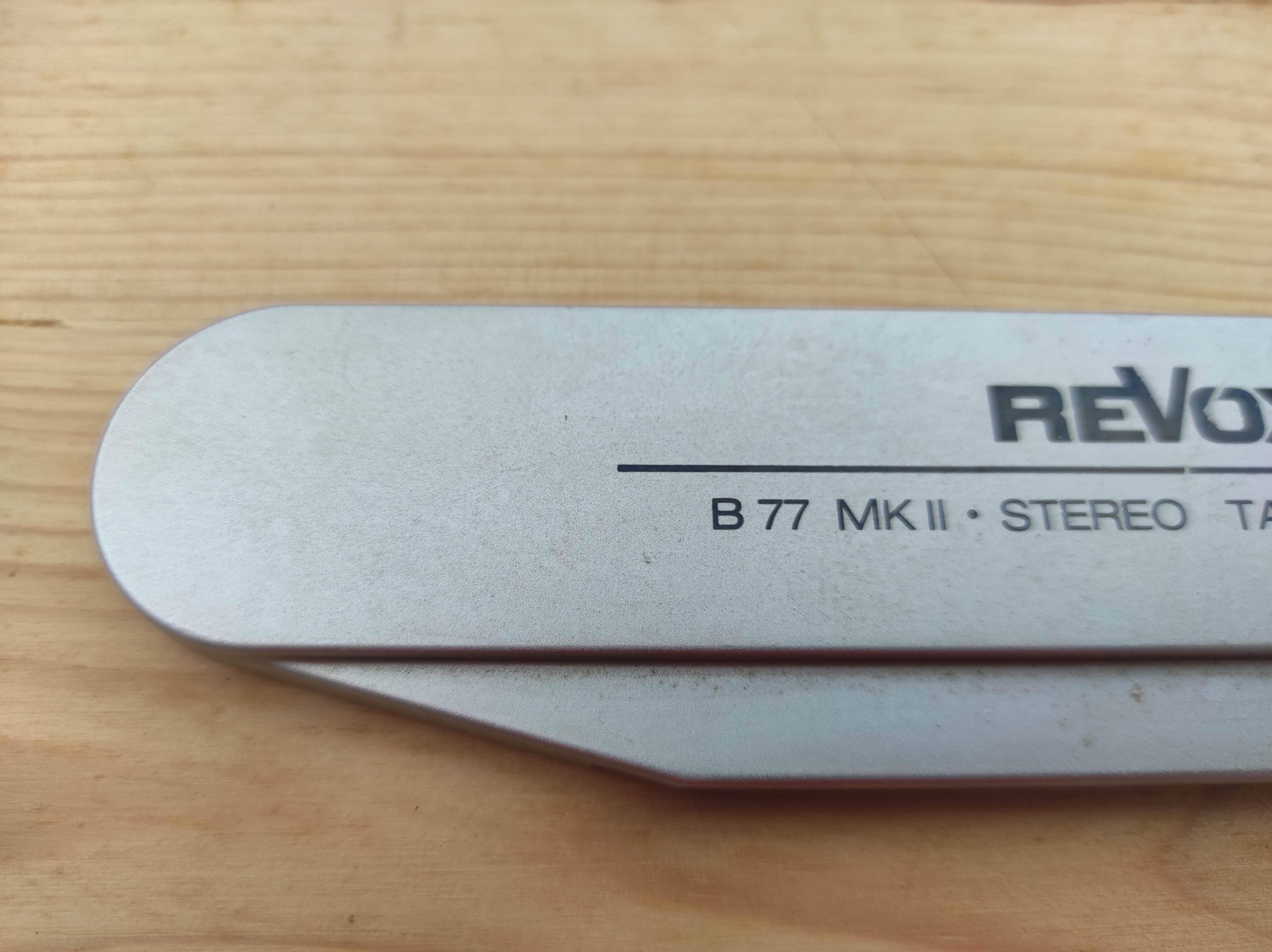 Revox B77 MK II tape reel machine headblock cover