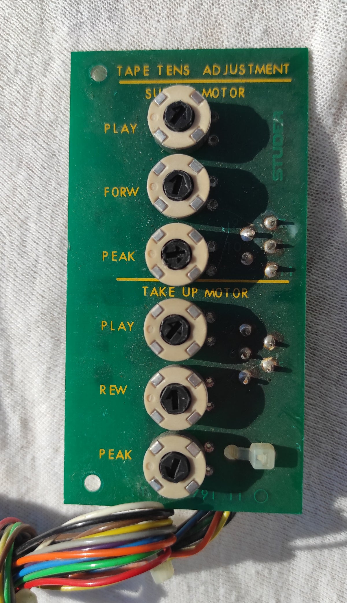 Studer B67 bandspanning afstellen 1.167.791-11 PCB niet getest #2
