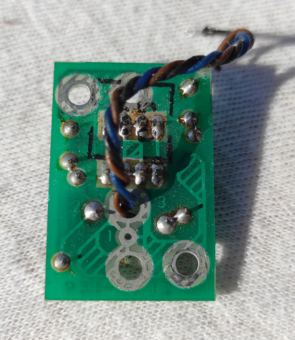 Studer B67 XLR-connector printplaat