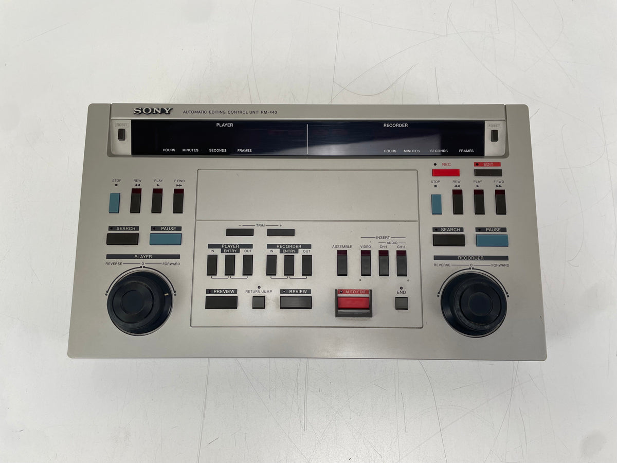 Sony – RM-440 – Automatic Editing Control Unit – Vintage Video Editing Controller - Untested