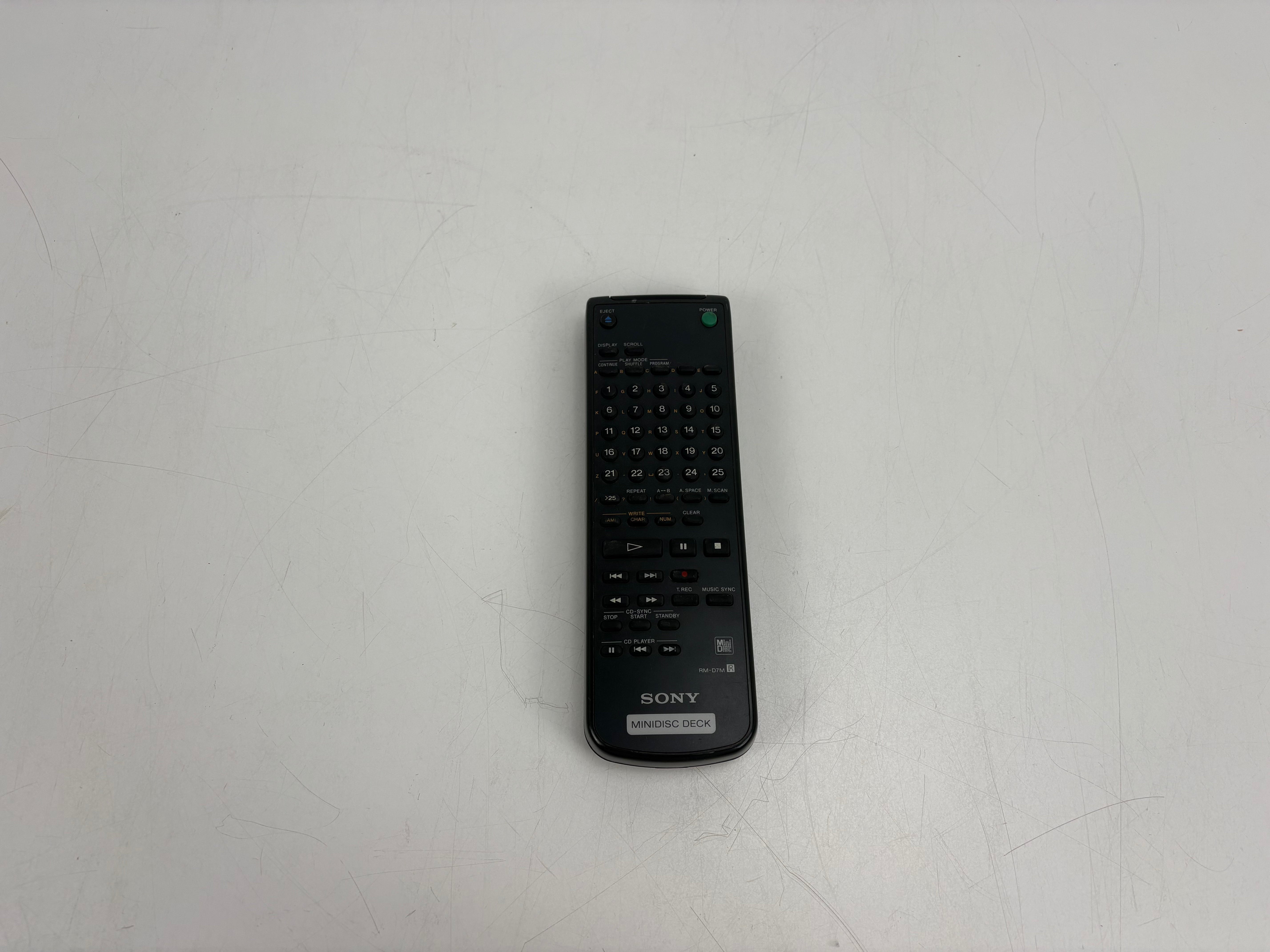 Sony - RM-D7M - MiniDisc Remote Control - (also compatible with RM-D13M / MDS-JA30ES)