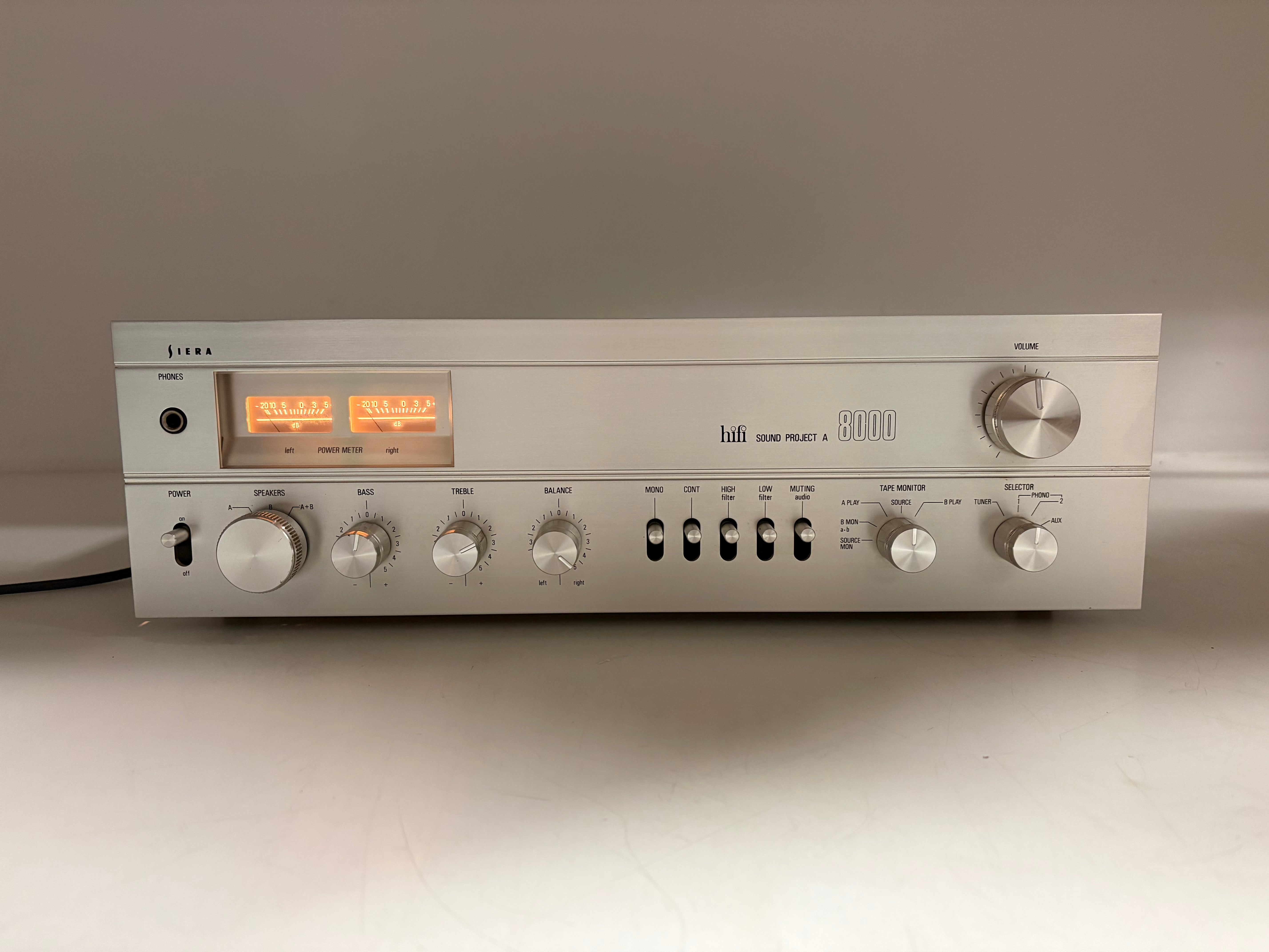 Siera (Philips) - TA 8000 - Stereo Receiver - Serviced (Repaired)