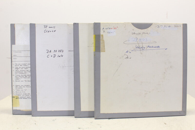 Agfa Lot of 4 PEM 468 1/4" Tapes in Box