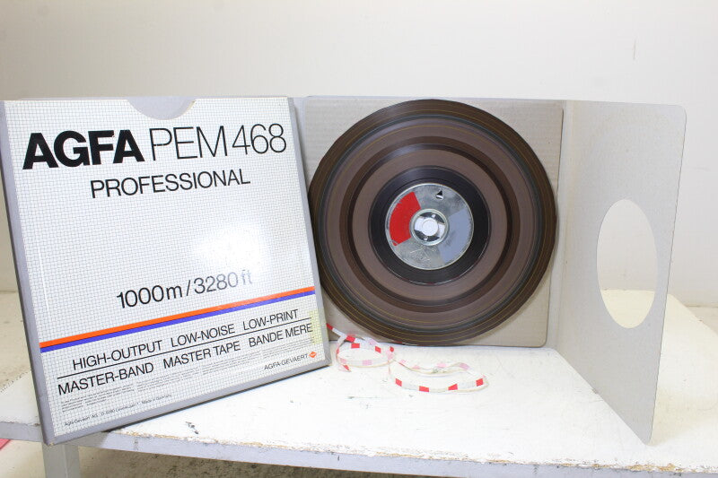 Agfa Lot of 4 PEM 468 1/4" Tapes in Box