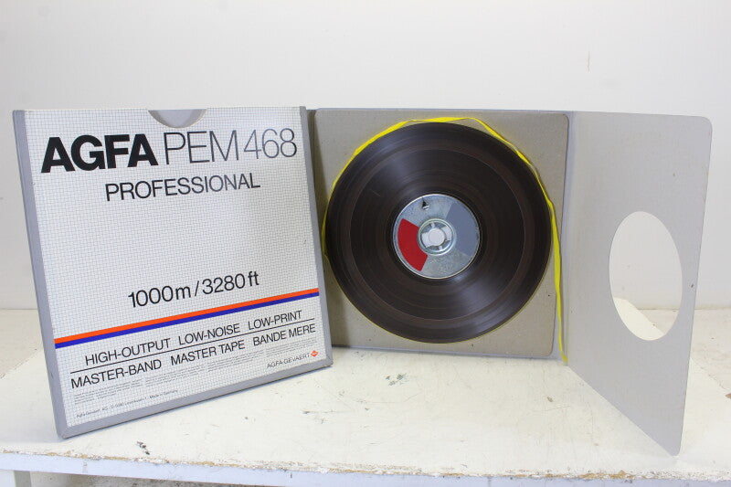 Agfa Lot of 4 PEM 468 1/4" Tapes in Box