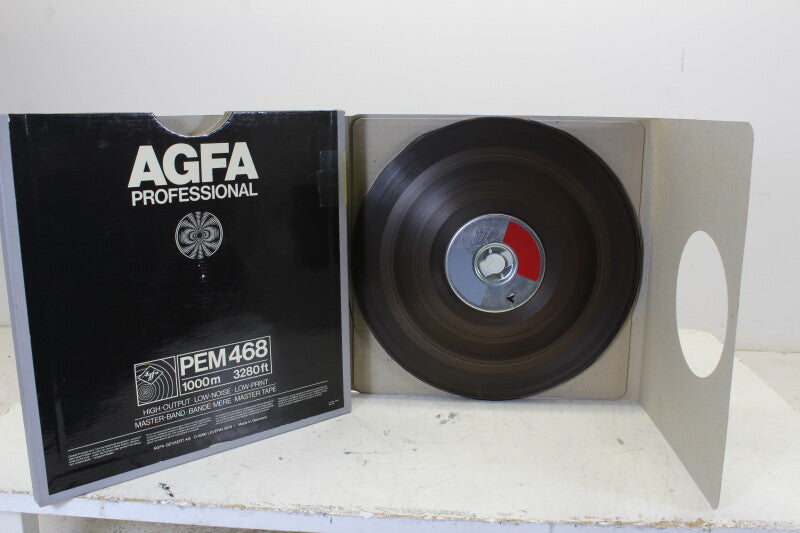 Agfa Lot of 4 PEM 468 1/4" Tapes in Box