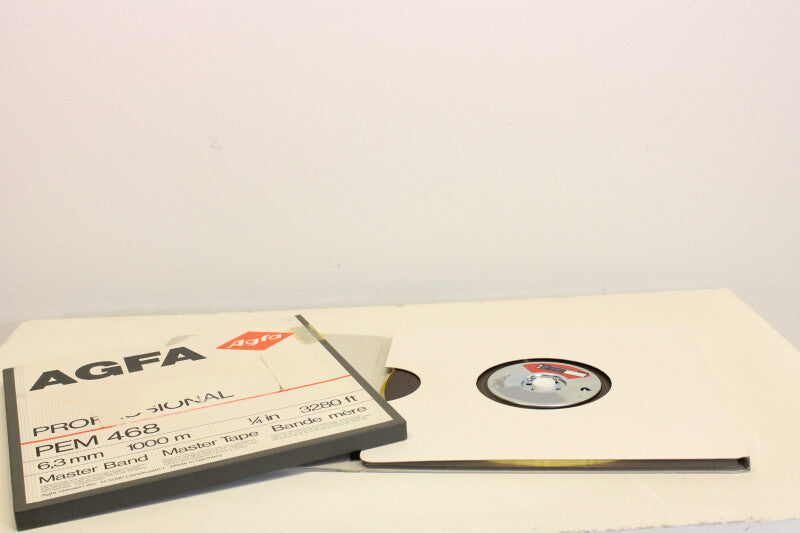Agfa pem-468 6.3mm 1000m 1/4 in 3200 ft mastering tape