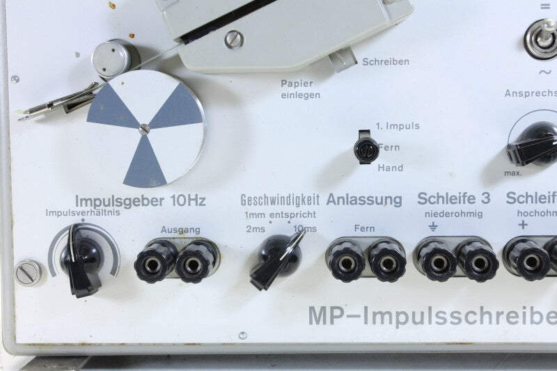 Albiswerk Zurich A.G. Tube Impulse Recorder for Metallic Paper Band with ECC85