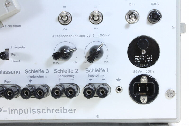 Albiswerk Zurich A.G. Tube Impulse Recorder for Metallic Paper Band with ECC85