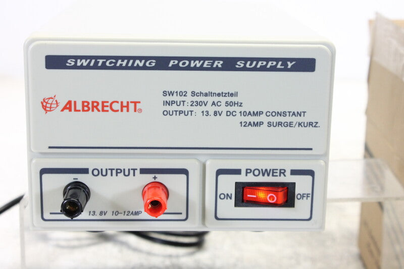 Albrecht Switching power supply SW102 220v to 13.8v in box (No.1)