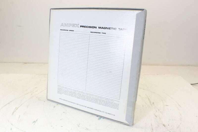 Ampex Empty Precision Magnetic Tape Box Unwritten