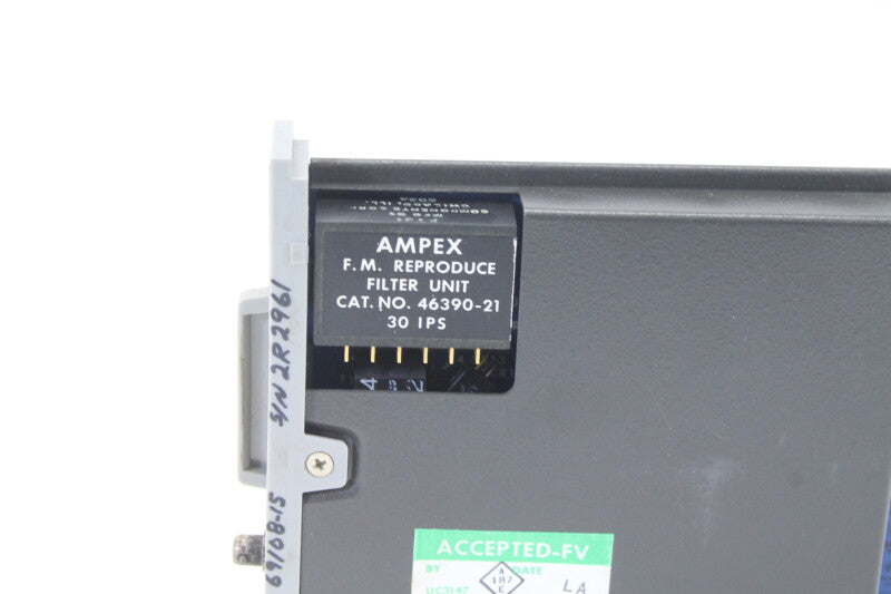 Ampex F.M. Reproduce Filter Unit 30 I.P.S. (No. 6)