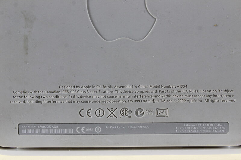 Apple Airport Extreme Base Station A1354