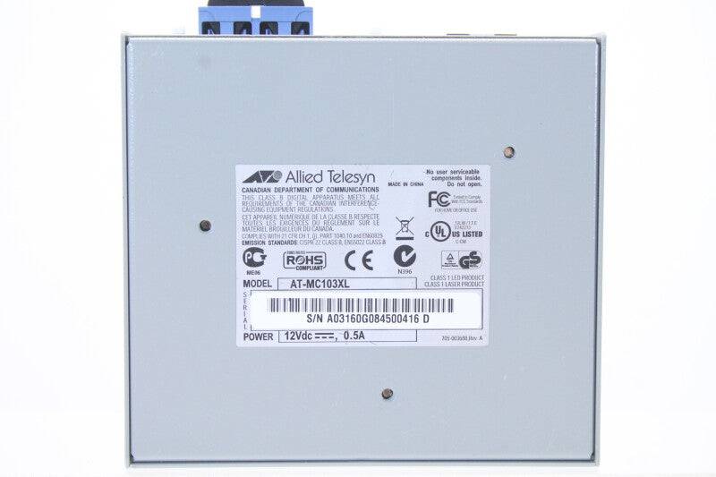 Allied Telesyn AT-MC103 XL Single Mode Fiber Fast Ethernet Media Converter