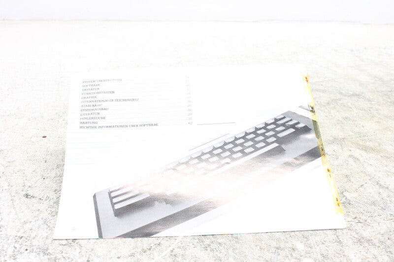 Atari Basic reference guide in English