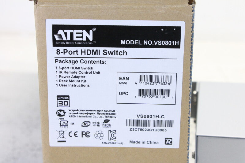 Aten 8-port HDMI Switch VS0801H 1920x1080