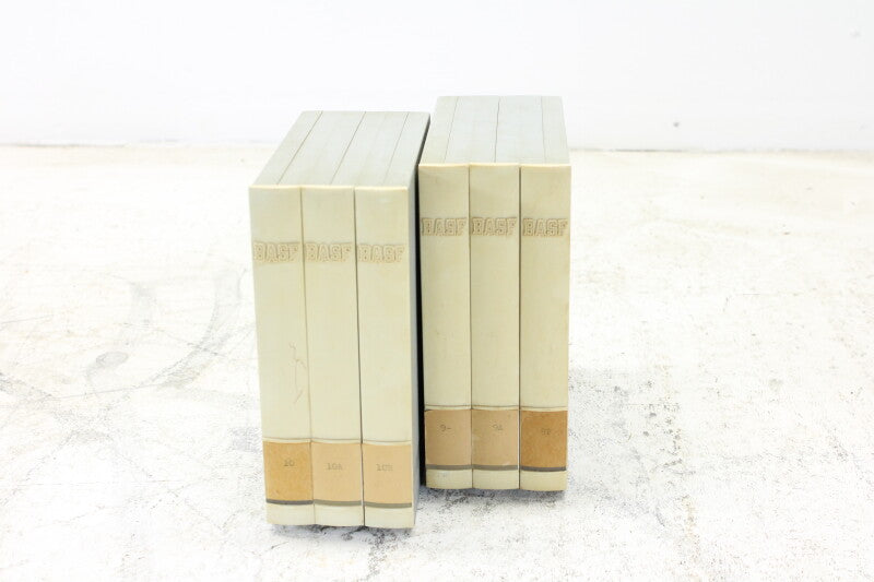 BASF Magnetophonband 1/4" reel tape 5¾" in plastic 3box USED (6 reels)