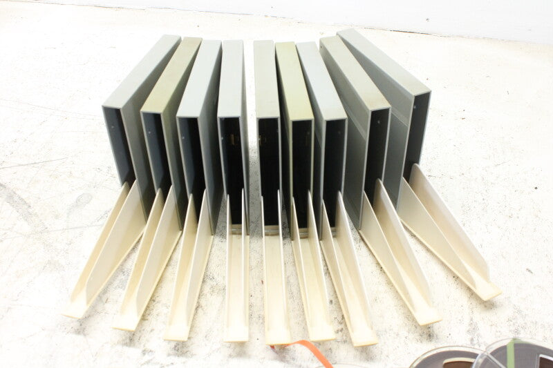 BASF Magnetophonband 1/4" reel tape 5¾" in plastic box USED (9 reels)