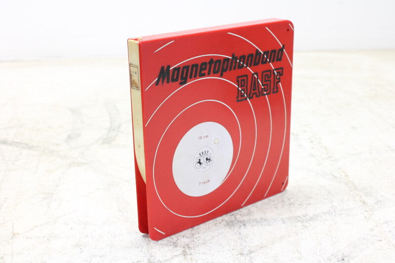 BASF Magnetophonband 1/4" reel tape 7" in plastic box USED