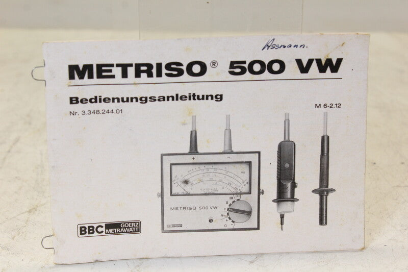 BBC Goerz Metriso 500 VW Mutlimeter in case