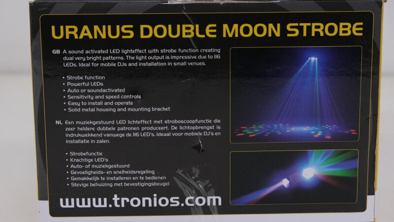 Beamz Uranus Dubbele Maan - LED Stroboscoop