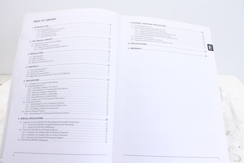 Behringer Autocom Pro MDX1400 User's Manual
