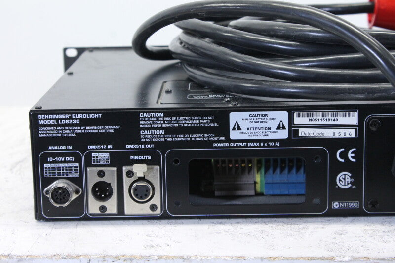 Behringer Eurolight ld6230 6-channel Dimmer Pack