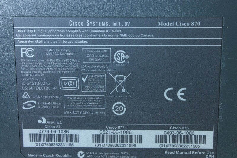 Cisco Systems 800 Series Router (No.2)