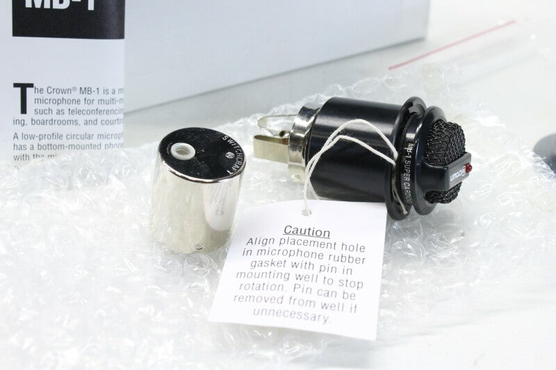 Crown MB1 - Ultra Low Profile Supercardioid Condenser Boundary Microphone