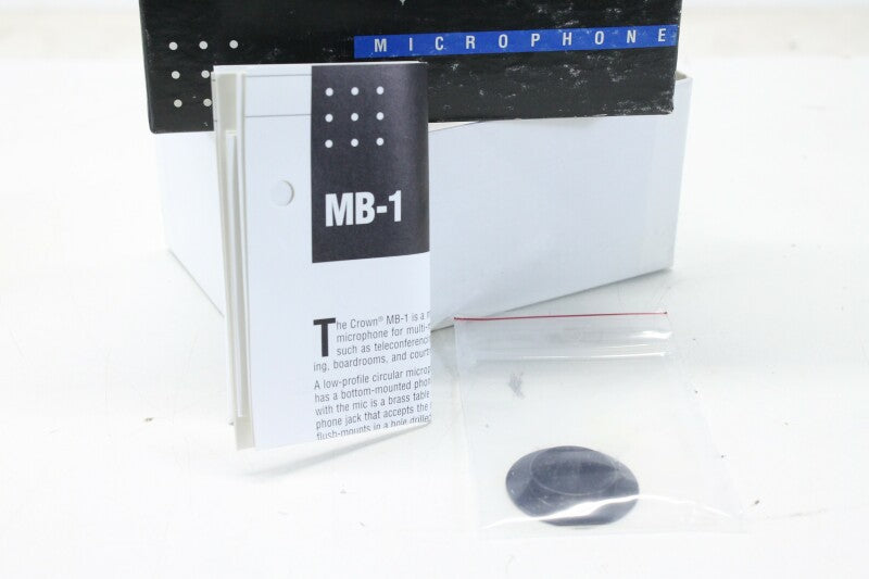 Crown MB1 - Ultra Low Profile Supercardioid Condenser Boundary Microphone