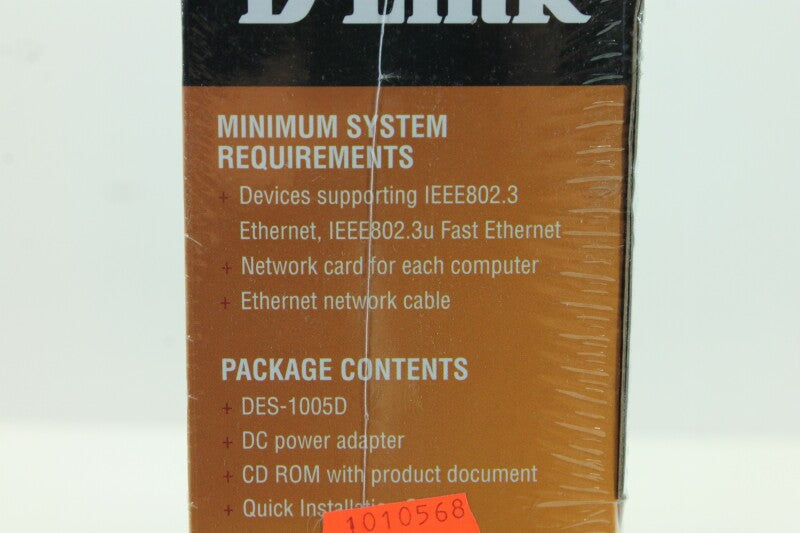 D-Link DES-1005D - 5-Port Fast Ethernet Desktop Switch NEW!