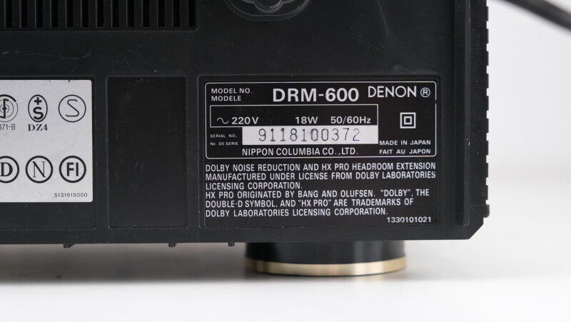 Denon DRM-600 - Cassette Deck
