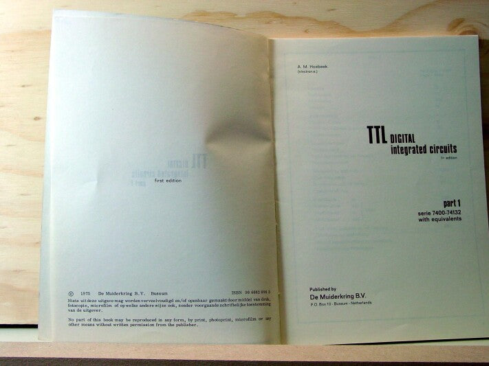Digital integrated circuits part 1 - 1975, De Muiderkring