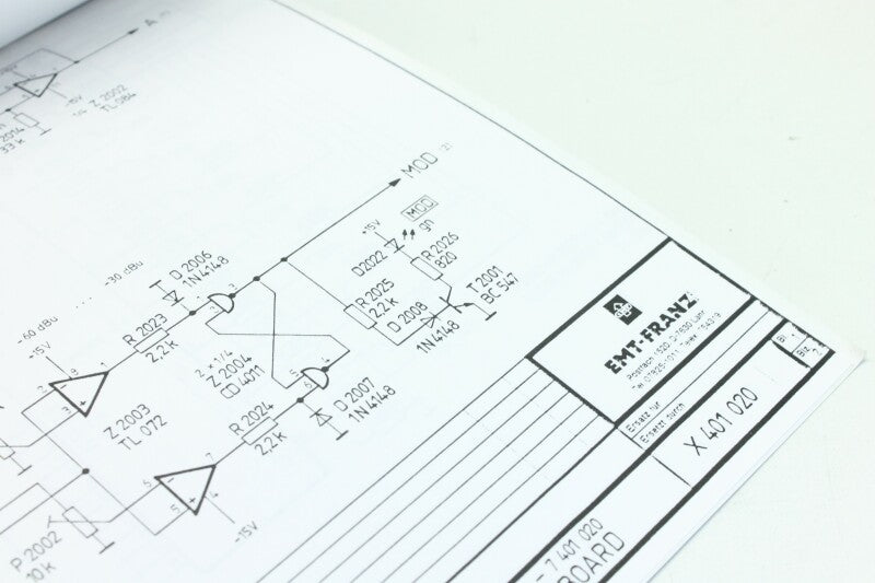 EMT 401 - Audio Stopwatch - Operating Manual with Schematics