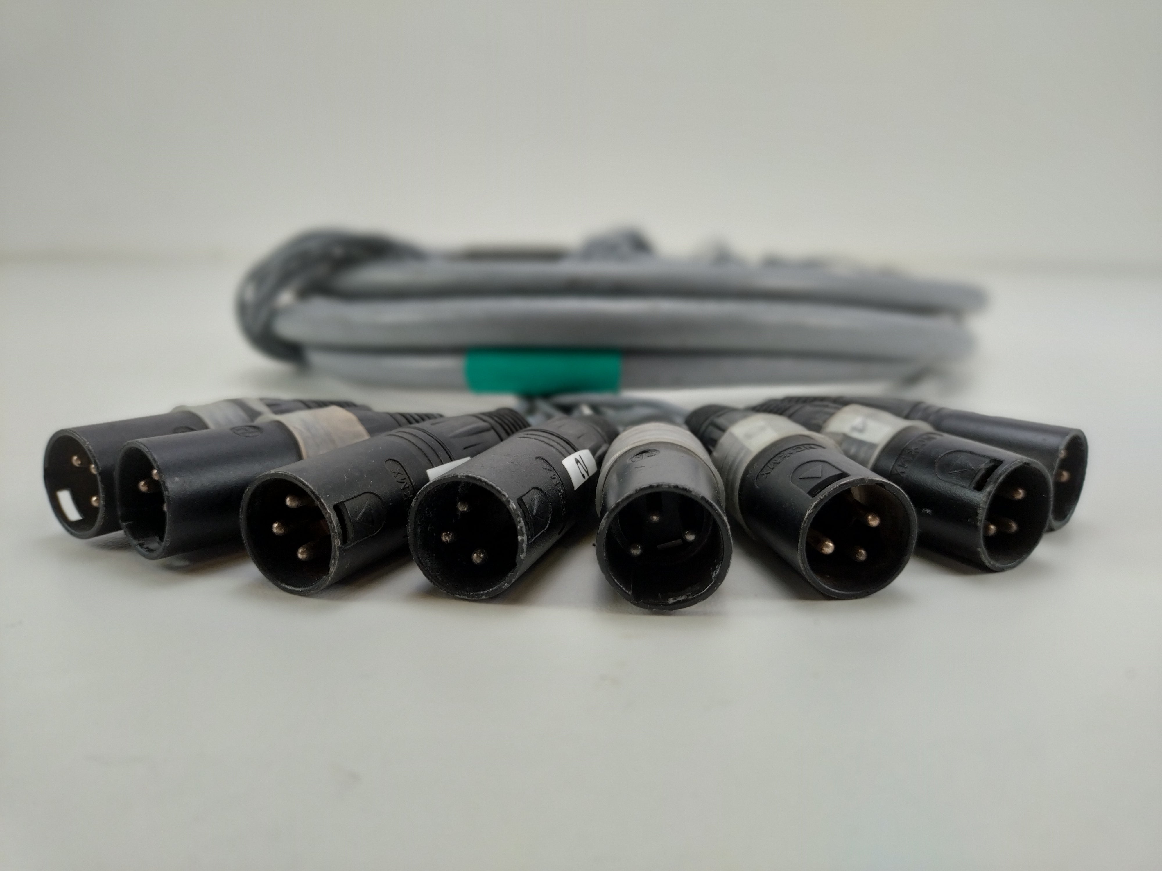 Onbekende 8-aderige multikabel 3-pins XLR mannelijk/vrouwelijk