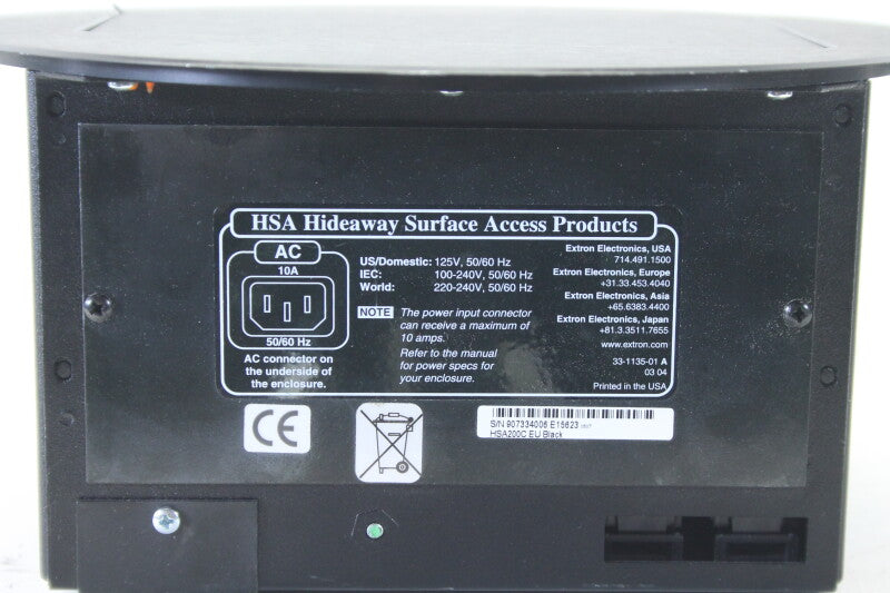 Extron Electronics HSA 200 Hideaway Surface Acces Products